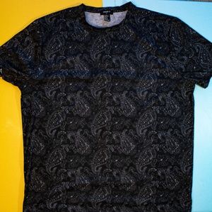 Forever 21 Black Paisley XL t-shirt